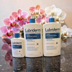 Lubriderm Daily Moisture Lotion 24 oz Trio Kit Free size 6 oz